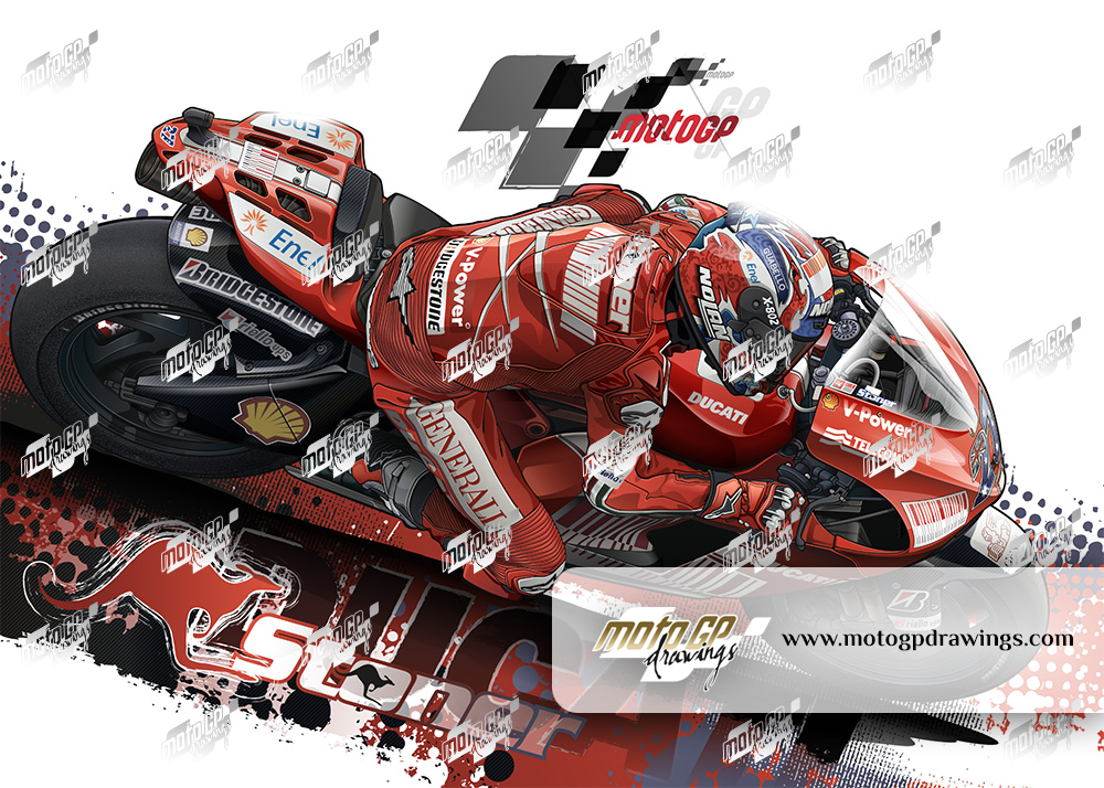 27 Casey Stoner Ducati Team Couleurs 01
