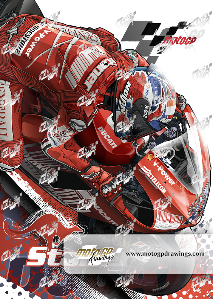 27 Casey Stoner Ducati Team Zoom Couleurs 02