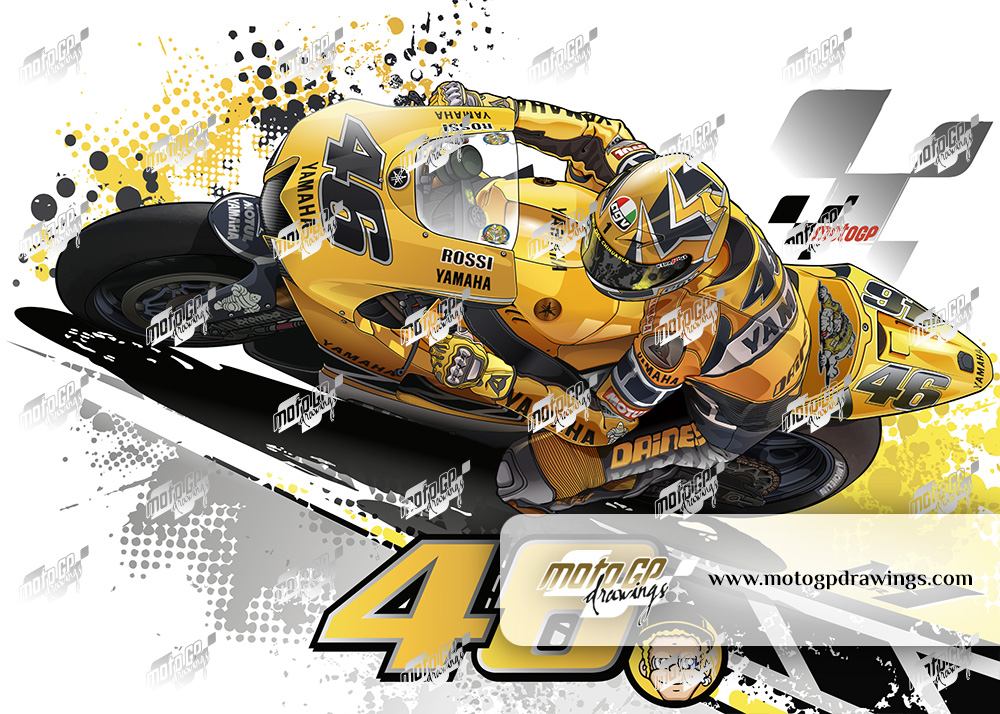 46 Valentino Rossi Yamaha Team 50th Anniversary