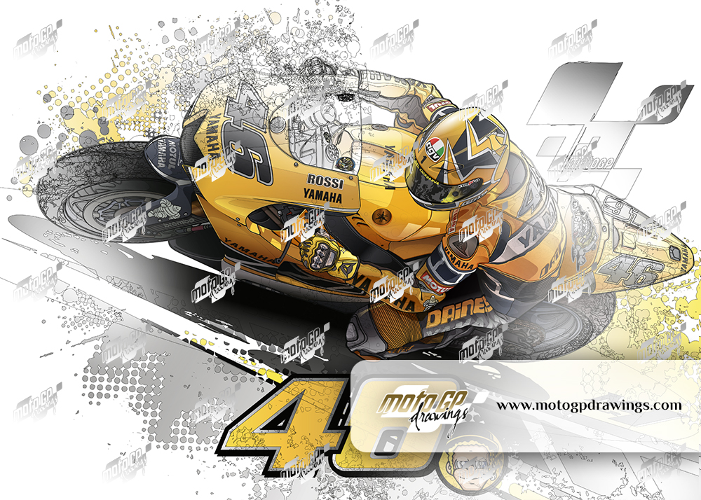 46 Valentino Rossi Yamaha Team 50th Anniversary
