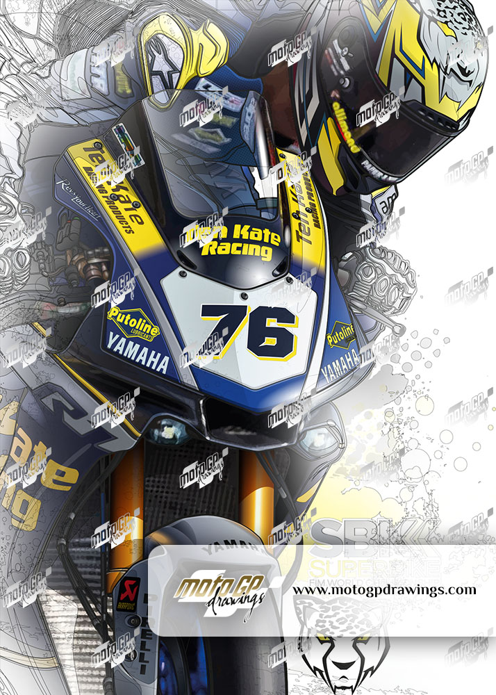 #76 Loris Baz TenKate Racing Yamaha